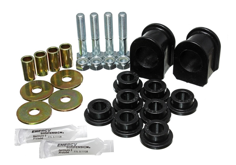 Ford F-250 Super Duty Sway Bar Bushing Set - Front - Energy Suspension - Hyper-Flex Polyurethane, 1.25 in Bar - Black - `99-`04